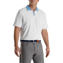 Load image into Gallery viewer, FootJoy Solid Stretch Piq Strp Plkt Mens Golf Polo
 - 1