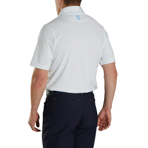 FootJoy Athletic Fit Classc Strp WH Mens Golf Polo