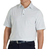 FootJoy Athletic Fit Classic Stripe White Mens Golf Polo