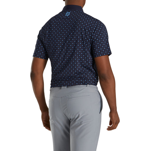 FootJoy Athletic Fit Deco Print Nvy Mens Golf Polo