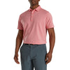 FootJoy Athletic Fit Deco Print Coral Mens Golf Polo