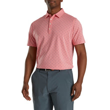 Load image into Gallery viewer, FootJoy Athletic Fit Deco Prnt Coral Men Golf Polo
 - 1