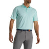FootJoy Athletic Fit Classic Stripe Mint Mens Golf Polo
