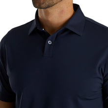 Load image into Gallery viewer, FootJoy Athletic Fit Solid Navy Mens Golf Polo
 - 3