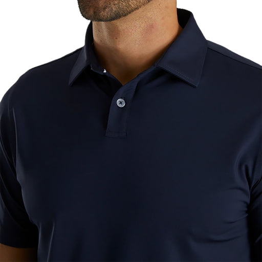 FootJoy Athletic Fit Solid Navy Mens Golf Polo
