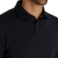 Load image into Gallery viewer, FootJoy Athletic Fit Solid Lisle Bk Mens Golf Polo
 - 2