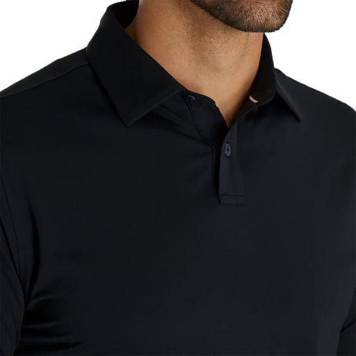 FootJoy Athletic Fit Solid Lisle Bk Mens Golf Polo