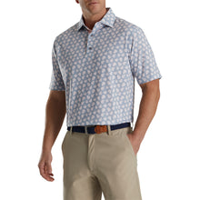 Load image into Gallery viewer, FootJoy Shadow Palm Print Lisle Gy Mens Golf Polo
 - 1