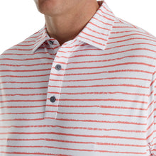 Load image into Gallery viewer, FootJoy Chalk Line Print Stretch Wh Mens Golf Polo
 - 3