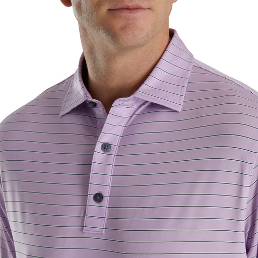 FootJoy Triple Pinstripe Lisle PU Mens Golf Polo