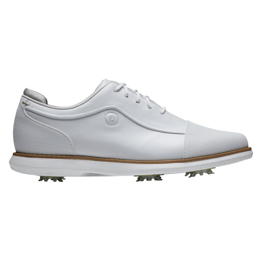 FootJoy Traditions Cap Toe Womens Golf Shoes - White/B Medium/6.0