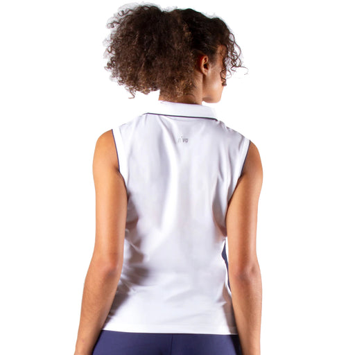 NVO Basia White Womens Sleeveless Golf Polo