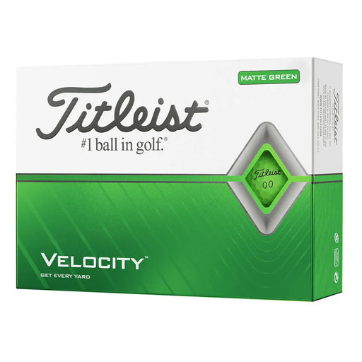 Titleist Velocity Golf Balls - Dozen 1 - Matte Green