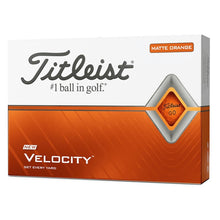Load image into Gallery viewer, Titleist Velocity Golf Balls - Dozen 1 - Matte Orange
 - 3