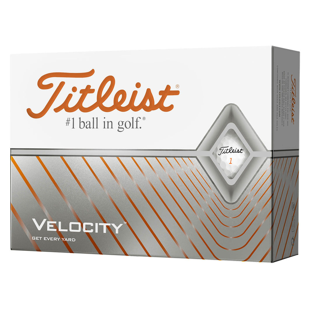 Titleist Velocity Golf Balls - Dozen 1 - White