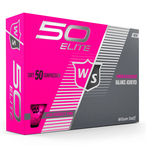 Wilson Fifty Elite Golf Balls - Dozen - Pink