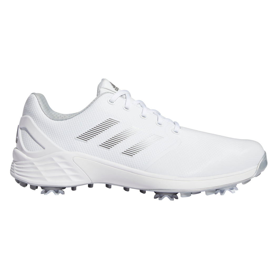 Adidas ZG21 White Silver Mens Golf Shoes - WT/SLVR/SLV 100/D Medium/12.0