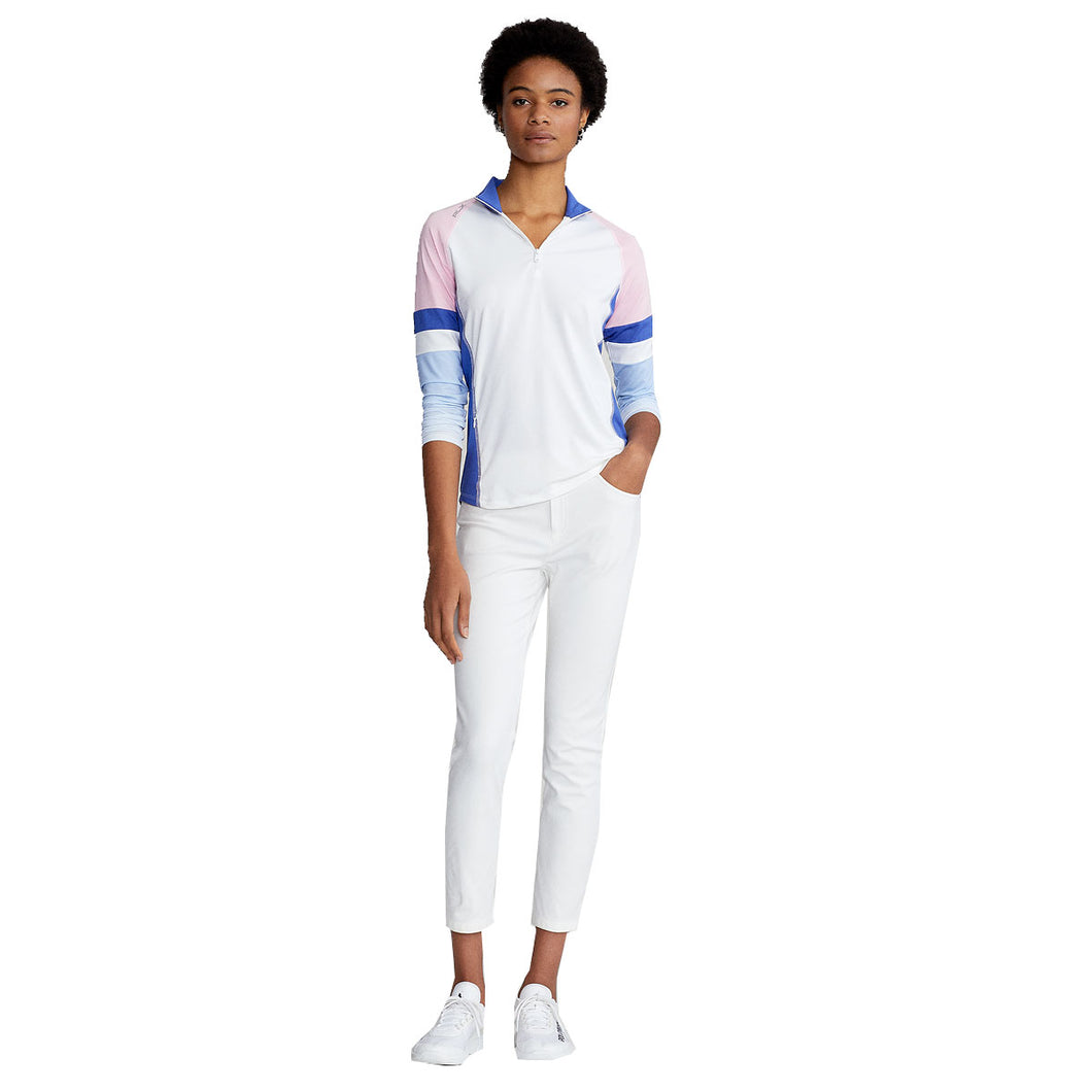 RLX Ralph Lauren Prnt Airflow White Wmns Golf QZ - Pure White Mult/L