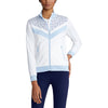 RLX Ralph Lauren Full Zip Power Stretch White Elite Blue Womens Golf Jacket