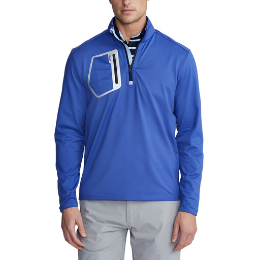 RLX Ralph Lauren RLX Driver Blu Mens Golf 1/2 Zip