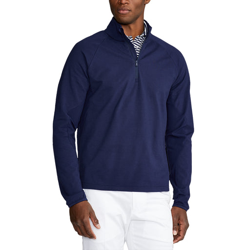 RLX Ralph Lauren Mock Terry NY Mens Golf 1/2 Zip - French Navy/XL