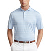 RLX Ralph Lauren Yarn-Dye Featherweight Airflow Jersey Elite Blue Mens Golf Polo