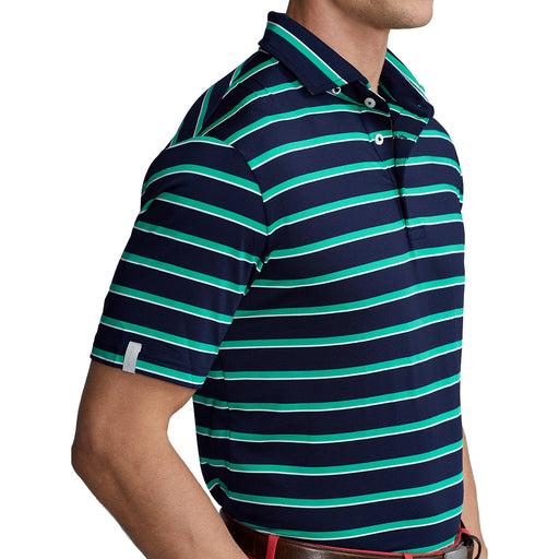 RLX Ralph Lauren Ltwt Wide Strip Ny Mens Golf Polo