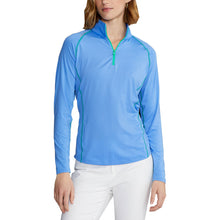 Load image into Gallery viewer, RLX Ralph Lauren Airflow Harbor Blu Womens Golf QZ - Blue/Cabo Green/L
 - 1