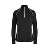 RLX Ralph Lauren Airflow Black Womens Longsleeve Golf 1/4 Zip