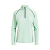 RLX Ralph Lauren Airflow April Green Womens Longsleeve Golf 1/4 Zip