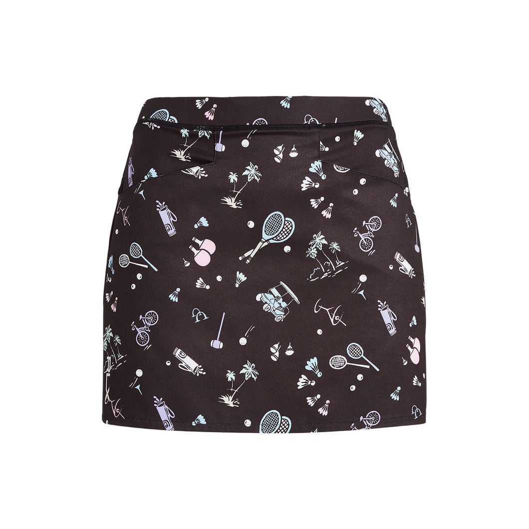 RLX Ralph Lauren Prnt Aim 15in BLKRQ Wmns Skort