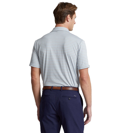 RLX Ralph Lauren FthrWt Tri Stripe EBLU Mens Polo