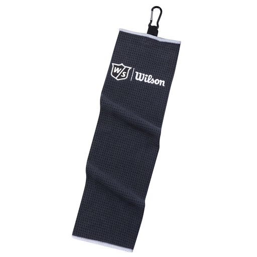 Wilson Tri Fold Golf Towel - Black