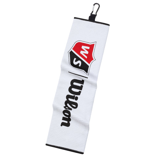 Wilson Tri Fold Golf Towel - White