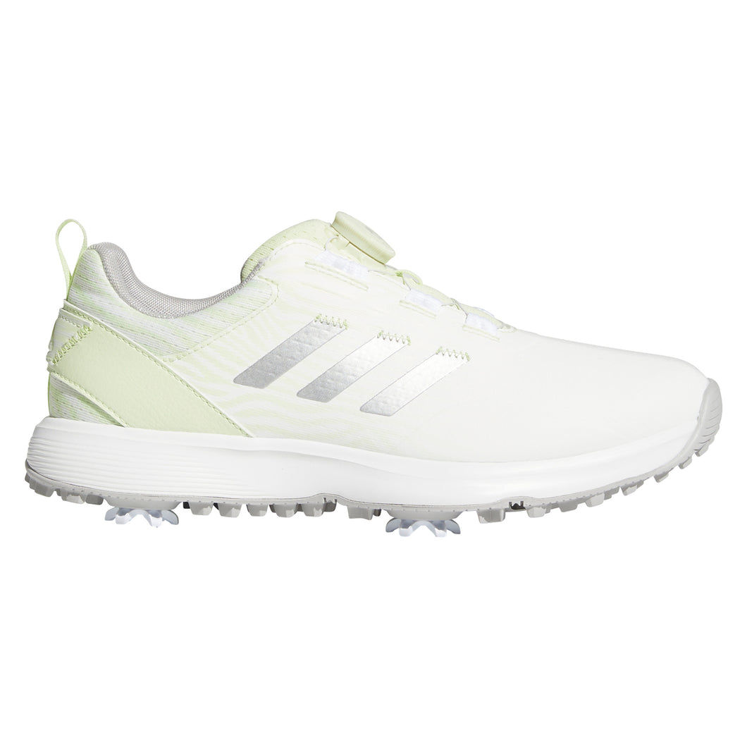 Adidas S2G BOA Lime Womens Golf Shoes - LIM/SLV/WHT 328/B Medium/11.0