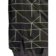 Load image into Gallery viewer, Adidas Jacquard Lines Black-Lime Mens Golf Polo
 - 3