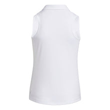 Load image into Gallery viewer, Adidas Pulse Lime White Girls Sleeveless Golf Polo
 - 2