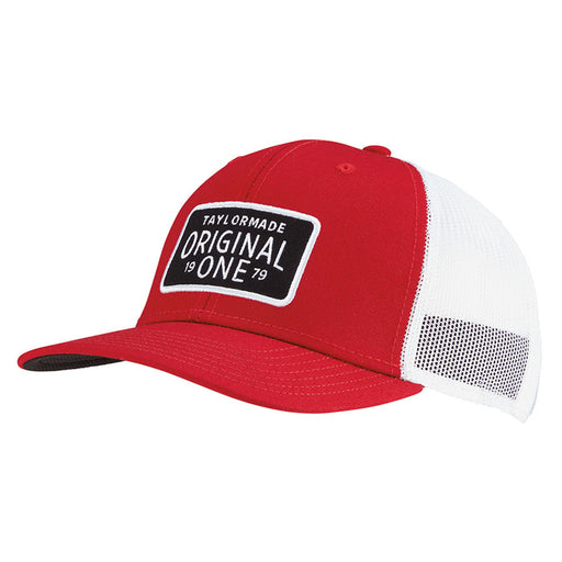 TaylorMade Original One Trucker Mens Golf Hat - Red/White