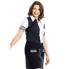 Kinona Striped It Black Womens Sleeveless Golf Polo