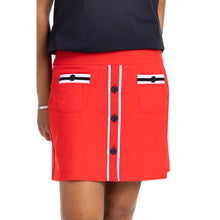 Load image into Gallery viewer, Kinona Long Strides 17.5in Womens Golf Skort - CHERRY RED 342/M
 - 3