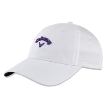 Load image into Gallery viewer, Callaway Heritage Twill Womens Golf Hat - Wht/Pur
 - 9