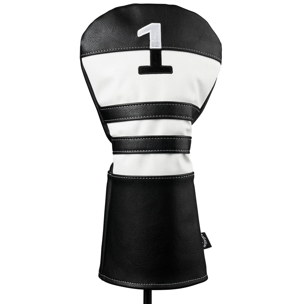 Callaway Vintage Driver Headcover 1 - Blk/Wht