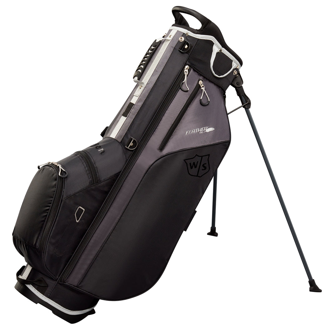 Wilson Staff Feather Golf Stand Bag - Black/Charcoal