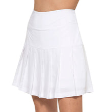 Load image into Gallery viewer, GGBlue Zippy Pleated 15in Womens Golf Skort - BASIC WHT B022/M
 - 1