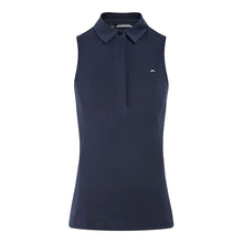 Load image into Gallery viewer, J. Lindeberg Dena Womens Sleeveless Golf Polo - NAVY 6666/L
 - 1