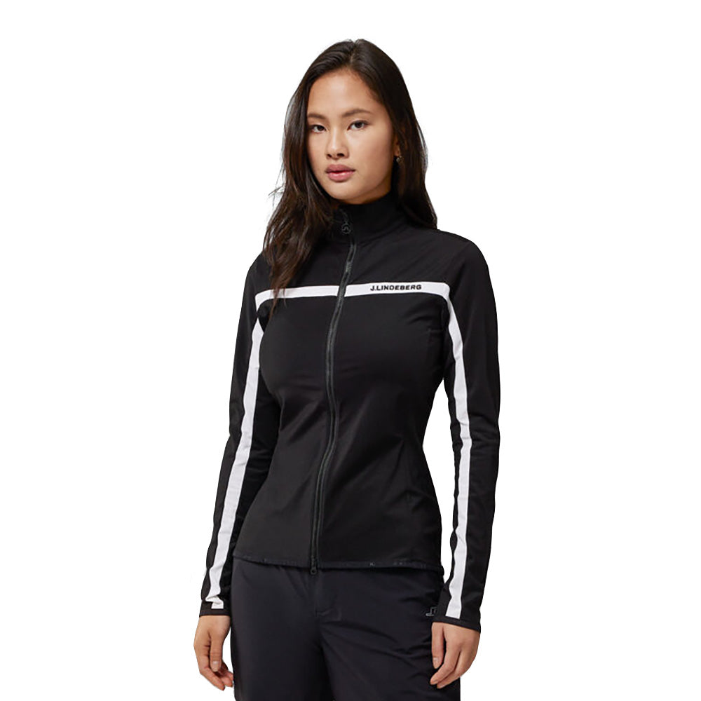 J. Lindeberg Janice Mid Layer Womens Golf Jacket - BLACK 9999/L