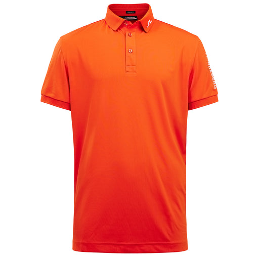 J. Lindeberg Tour Tech Regular Fit Mens Golf Polo1 - TANGERINE G016/XL