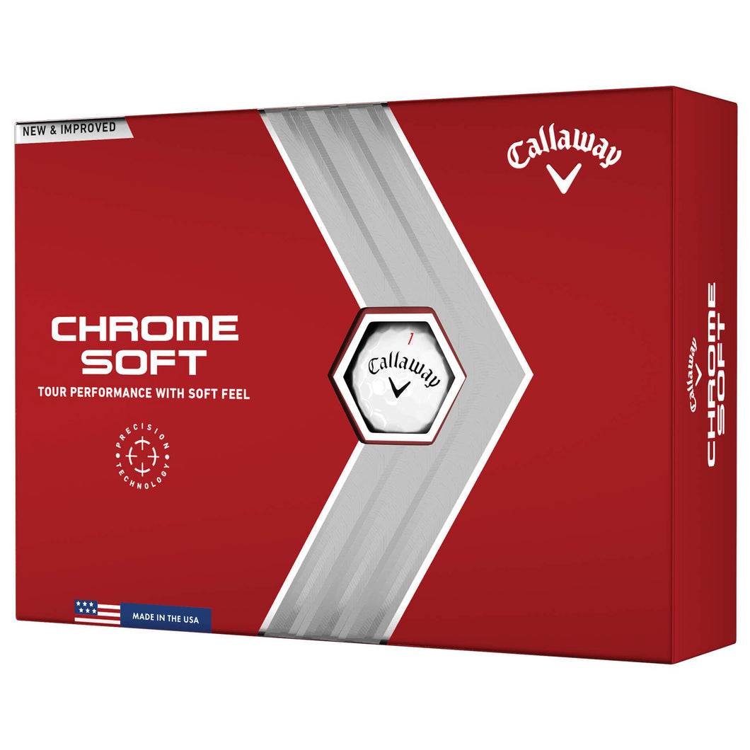 Callaway Chrome Soft Golf Balls - Dozen - White