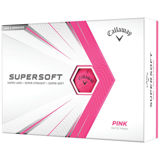 Callaway Supersoft Matte Golf Balls - Dozen - Pink