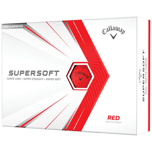 Callaway Supersoft Matte Golf Balls - Dozen - Red